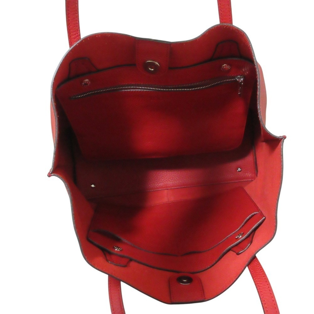 TOD'S Joy Leather Tote Bag/Shoulder Bag, Red, Women's - Picture 10 of 12
